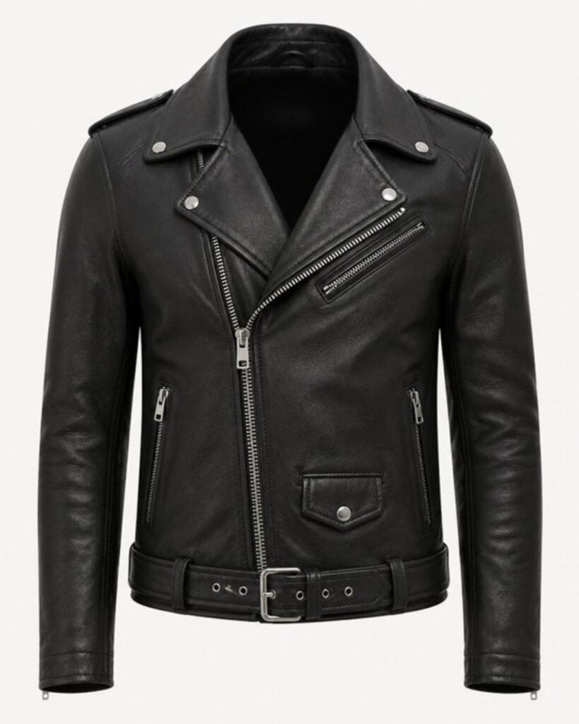 Men’s Asymmetric Biker Jacket