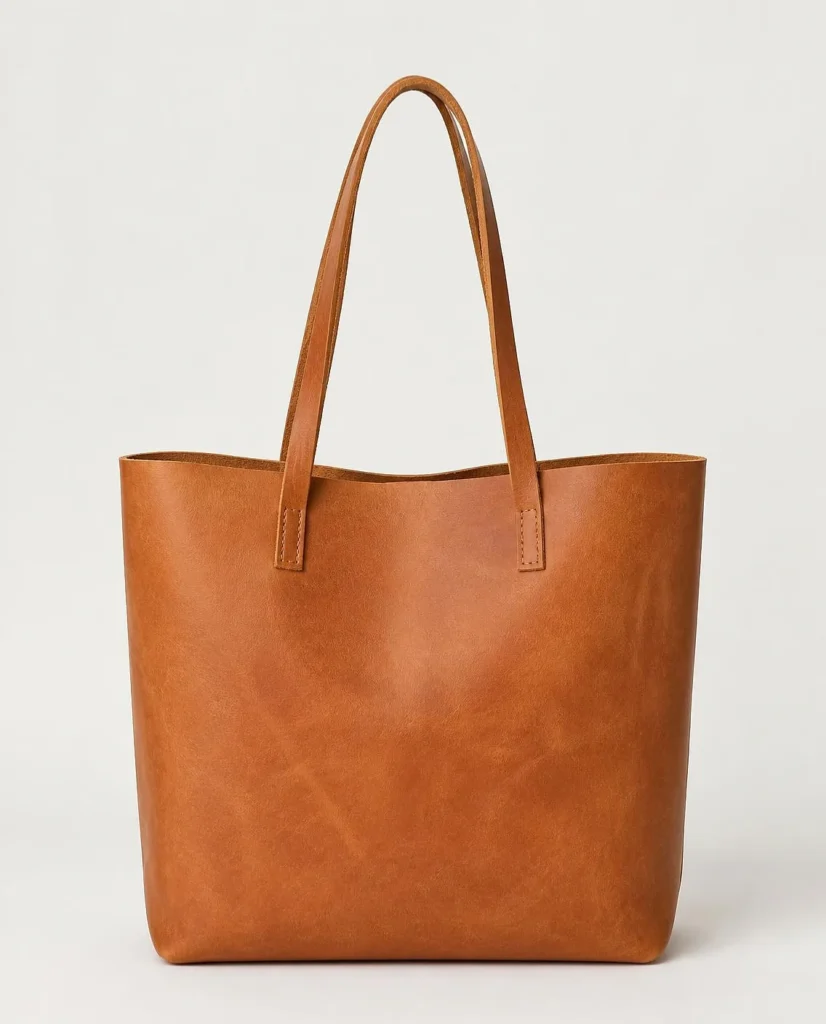 Leather Tote Bag — Unlined